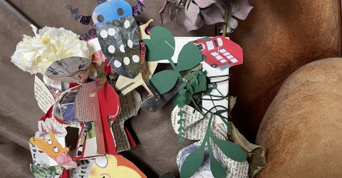 Art paper wreath